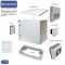 19"-Netzwerkschrank RESISTER Pro - IP66 für Outdoor + Industrie - Vollblechtür - 7 HE - 600x400 mm - lichtgrau