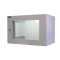 19"-Netzwerkschrank RESISTER Pro - IP66 für Outdoor + Industrie - Sichttür - 7 HE - 600x400 mm - lichtgrau