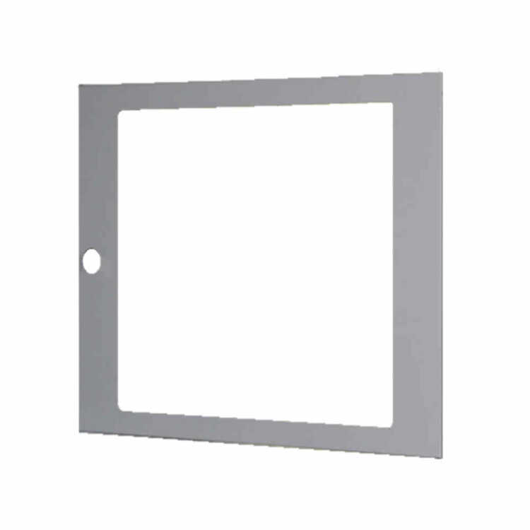 Sichttür für 6 HE 19"-Wandschrank - lichtgrau - ohne Logo - ohne Schloß