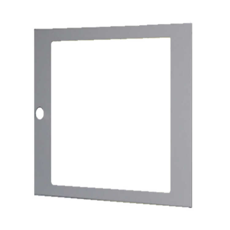 Sichttür für 9 HE 19"-Wandschrank - lichtgrau - ohne Logo - ohne Schloß