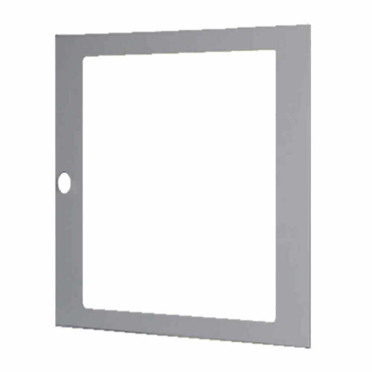 Sichttür für 12 HE 19"-Wandschrank - lichtgrau - ohne Logo - ohne Schloß