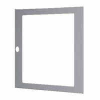 Sichttür für 12 HE 19"-Wandschrank - lichtgrau - ohne Logo - ohne Schloß