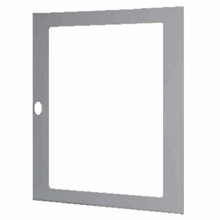 Sichttür für 15 HE 19"-Wandschrank - lichtgrau - ohne Logo - ohne Schloß