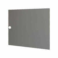 Vollblechtür für 6 HE 19"-Wandschrank - lichtgrau - ohne Logo - ohne Schloß