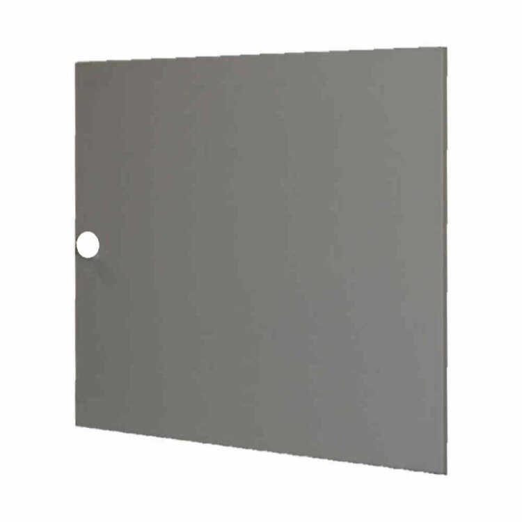Vollblechtür für 9 HE 19"-Wandschrank - lichtgrau - ohne Logo - ohne Schloß