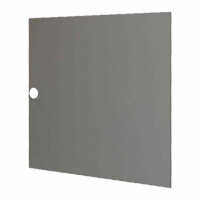 Vollblechtür für 12 HE 19"-Wandschrank - lichtgrau - ohne Logo - ohne Schloß