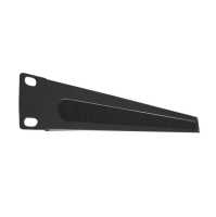 19"-Kabeldurchführungsplatte mit Bürste - Durchführungsöffnung BxH 415x20 mm - 1 HE - schwarz