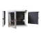 Schallgedämmter 19"-Wand-Netzwerkschrank SILENCE RACK - 6 HE - 450 mm Tiefe - Sichttür - 1 SILENT-Lüfter - lichtgrau