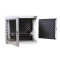 Schallgedämmter 19"-Wand-Netzwerkschrank SILENCE RACK - 6 HE - 450 mm Tiefe - Sichttür - 1 SILENT-Lüfter - lichtgrau