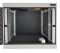 Schallgedämmter 19"-Wand-Netzwerkschrank SILENCE RACK - 6 HE - 450 mm Tiefe - Sichttür - 1 SILENT-Lüfter - lichtgrau