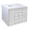Schallgedämmter 19"-Wand-Netzwerkschrank SILENCE RACK - 6 HE - 450 mm Tiefe - Sichttür - 1 SILENT-Lüfter - lichtgrau
