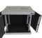 Schallgedämmter 19"-Wand-Netzwerkschrank SILENCE RACK - 12 HE - 450 mm Tiefe - Vollblechtür - 1 SILENT-Lüfter - lichtgrau