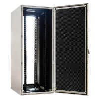 Schallgedämmter 19"-Serverschrank VX IT Rack RITTAL - bis 85% silenced - 42 HE - BxT 800x1.200 mm - Sicht-/Vollblechtür - lichtgrau