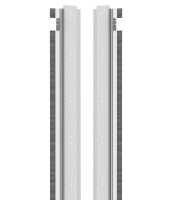 Vertikale volle Blindabdeckungen für SZB von ZPAS mit 42 HE und 800 mm - 2 Stück - lichtgrau