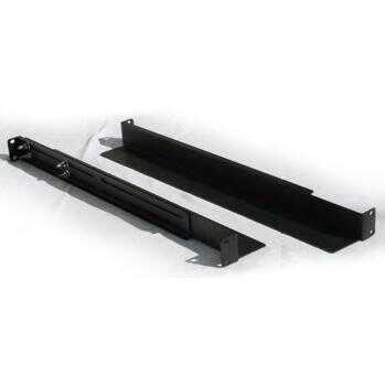 19"-Gleitschienen/Geräteträger - 1 Paar - tiefenverstellbar 600 bis 910 mm - 50 kg Traglast