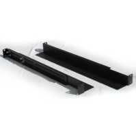 19"-Gleitschienen/Geräteträger - 1 Paar - tiefenverstellbar 600 bis 910 mm - 50 kg Traglast
