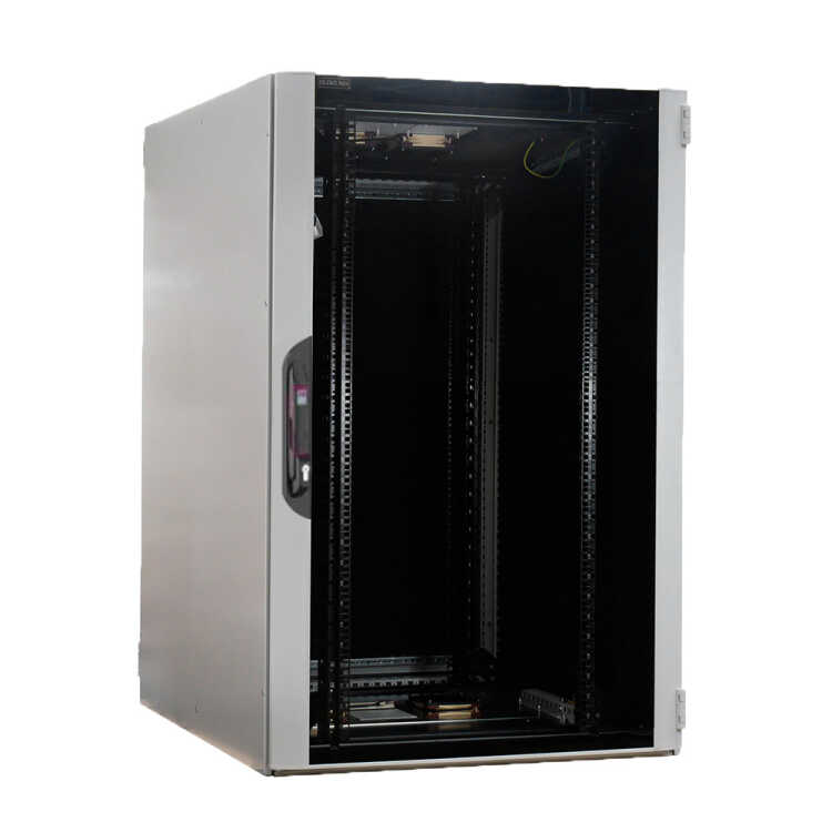 Schallgedämmter 19"-Serverschrank VX IT Rack RITTAL - bis 85% silenced - 24 HE - BxT 800x1.000 mm - Sicht-/Vollblechtür - lichtgrau