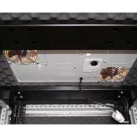 Schallgedämmter 19"-Serverschrank VX IT Rack RITTAL - bis 85% silenced - 24 HE - BxT 800x1.000 mm - Sicht-/Vollblechtür - lichtgrau