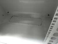 19"-Netzwerkschrank RESISTER - IP65 für Outdoor + Industrie - mit Regendach - Vollblechtür - 7 HE - 600x500 mm - lichtgrau - Sonderposten