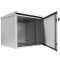 19"-Netzwerkschrank RESISTER - IP65 für Outdoor + Industrie - mit Regendach - Vollblechtür - 7 HE - 600x500 mm - lichtgrau - Sonderposten