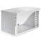 19"-Netzwerkschrank RESISTER - IP65 für Outdoor + Industrie - mit Regendach - Vollblechtür - 7 HE - 600x500 mm - lichtgrau - Sonderposten