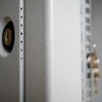 19"-Serverschrank SZB IT - 24 HE - 600 x 1200mm - Sichttür - Vollblechtür - lichtgrau