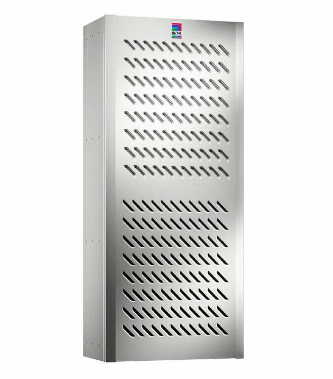 Wandanbau-Kühlgerät Blue e+ Outdoor von RITTAL - Kühlleistung 1500 W - 110-240 V  1 phasig - 380-480 V 3 phasig  - Aluminium-Gehäuse