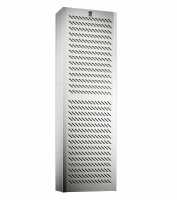 Wandanbau-Kühlgerät Blue e+ Outdoor von RITTAL - Kühlleistung 2500 W - 240 V 1 phasig - 380-480 V 3 phasig - BHT 465x1640x260 mm - elektrische Kondensatverdunstung - Aluminium - lichtgrau