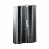 Wandanbau-Kühlgerät Blue e+ S von RITTAL - Kühlleistung 1000 W - 380 - 480 V- B H T 400 x 950 x 196 mm - 2 phasig - Integrierte elektrische Kondensatverdunstung - Stahlblech - lichtgrau