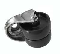 Doppel-Lenkrolle mit 11 mm Rückenloch für M10...