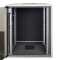 Schallgedämmter 19"-Schrank SILENCE RACK Office - 15 HE - 1 SILENT-Lüfter - BxT 600x600 mm - Glastür - lichtgrau
