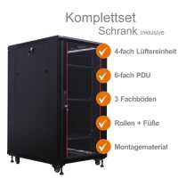 19"-Netzwerkschrank SRK von IT-BUDGET - Komplettset...