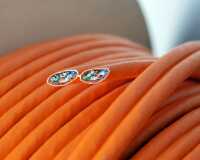 Duplex - Netzwerk-Installations-/Datenverlegekabel IT-BUDGET High Quality - Cat.7A - S/FTP - 2 x 100 m - CU Vollkupfer - Brandschutzklasse Eca