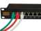 IT-BUDGET 19" Patchpanel Profi S - kurze Bauform - geschirmt - Cat.6A - 24 Port - PoE+ fähig - 1 HE - schwarz