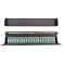 IT-BUDGET 19" Patchpanel Profi S - kurze Bauform - geschirmt - Cat.6A - 24 Port - PoE+ fähig - 1 HE - schwarz