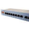 IT-BUDGET 19" Patchpanel Profi S - kurze Bauform - geschirmt - Cat.6A - 24 Port - PoE+ fähig - 1 HE - lichtgrau