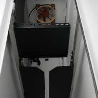 Schmaler Sicherheits-Serverschrank SR1200 L - Breite 300 mm x Tiefe 1000 mm - inkl. 2 Lüfter - für SoHo, Praxis, Kanzlei - reinweiß
