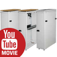 Schmaler Sicherheits-Serverschrank SR1200 L von...