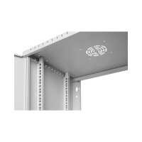 19"-Wandverteiler TAUNUS von IT-BUDGET - 9 HE - 450 mm Tiefe - Vollblechtür - Schloss - lichtgrau