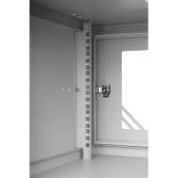 19"-Wandverteiler TAUNUS von IT-BUDGET - 9 HE - 450 mm Tiefe - Vollblechtür - Schloss - lichtgrau