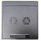 19"-Netzwerkschrank SWA von IT-BUDGET - 4 HE - BxT 570 x 350 mm - Sichttür - Seiten abnehmbar - Wand- + Standmontage - schwarz