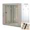 19"-Netzwerkschrank SWA von IT-BUDGET - 15 HE - BxT 570 x 600 mm - Sichttür - Seiten abnehmbar - Wand- + Standmontage - lichtgrau
