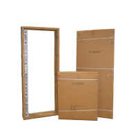 19"-Netzwerkschrank SRK von IT-BUDGET - 18 HE - BxT 600x600 mm - Sicht-/Vollblechtür - Flatpack - lichtgrau