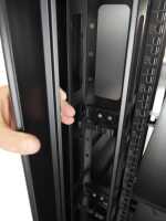 19"-Serverschrank SRK von IT-BUDGET - Komplettset - 42 HE - BxT 800x1000 mm - Sicht-/Vollblechtür - 4 Aktiv-Lüfter - montiert - schwarz