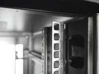 19"-Serverschrank SRK von IT-BUDGET - 42 HE - BxT 800x1000 mm - perforierte Doppeltüren vo + hi - montiert - schwarz
