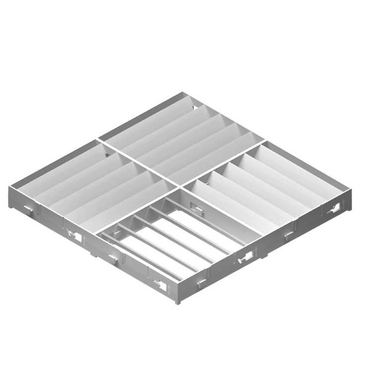 Luftumlenkung von RITTAL für Wandanbau-Kühlgeräte - geeignet für SK 3184xxx/3186xxx/3187xxx - Kunststoff - lichtgrau