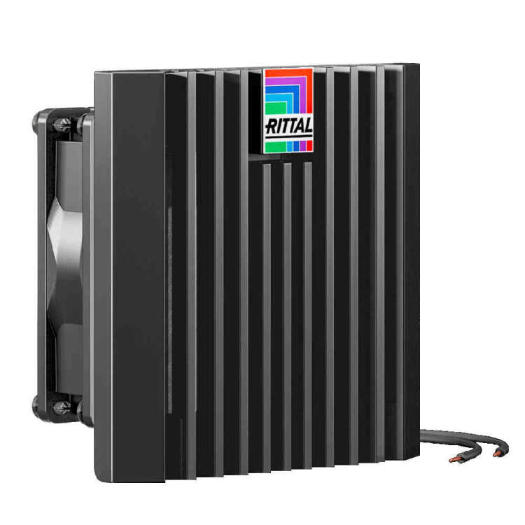 Blue e+ Filterlüfter von RITTAL - Luftdurchsatz 20/25 m³/h - 230 V - B H T 116,5 x 116,5 x 64,5 mm - schwarz