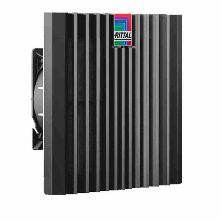 Blue e+ Filterlüfter von RITTAL - Luftdurchsatz  110/125 m³/h - 230 V - B H T 204 x 204 x 105 mm - schwarz