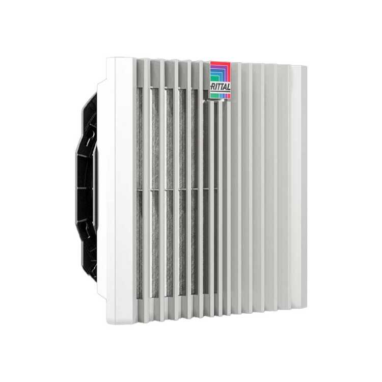 Blue e+ Filterlüfter von RITTAL - Luftdurchsatz 272/280 m³/h - 230 V - B H T 255 x 255 x 129 mm - lichtgrau