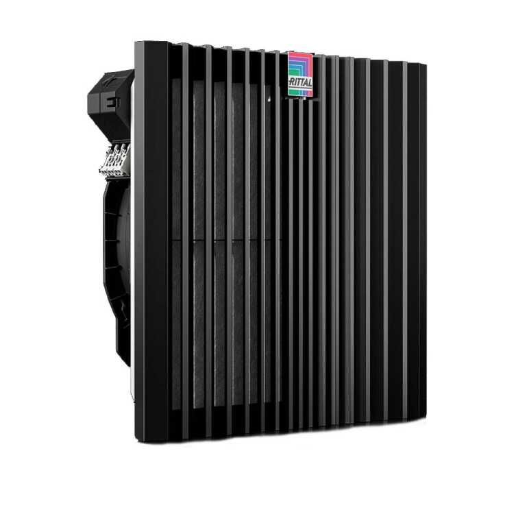 Blue e+ Filterlüfter von RITTAL - Luftdurchsatz  867/910 m³/h - 230 V - B H T 323 x 323 x 156 mm - schwarz